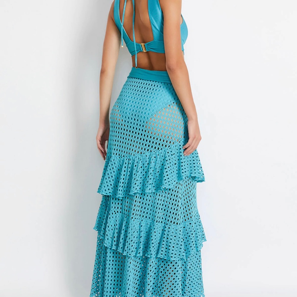 PatBO Sleeveless Beach Dress in Curacao - Picture 4 of 14
